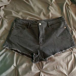Wild Fable High Rise Black Denim Shorts